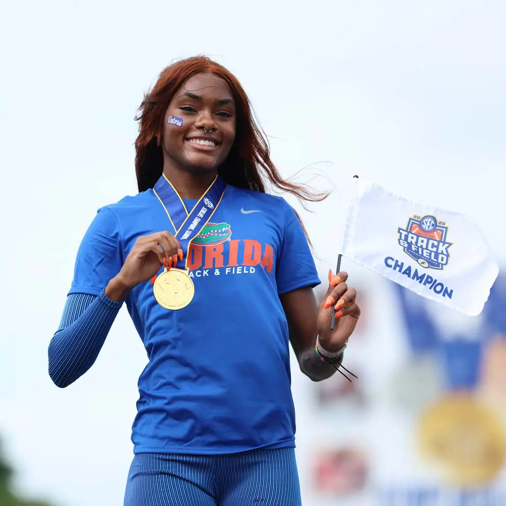Anthaya Charlton: Reset Florida’s 100-meter dash record to 10.87, excelled in long jump, SEC outdoor champion, All-America honors indoor and outdoor