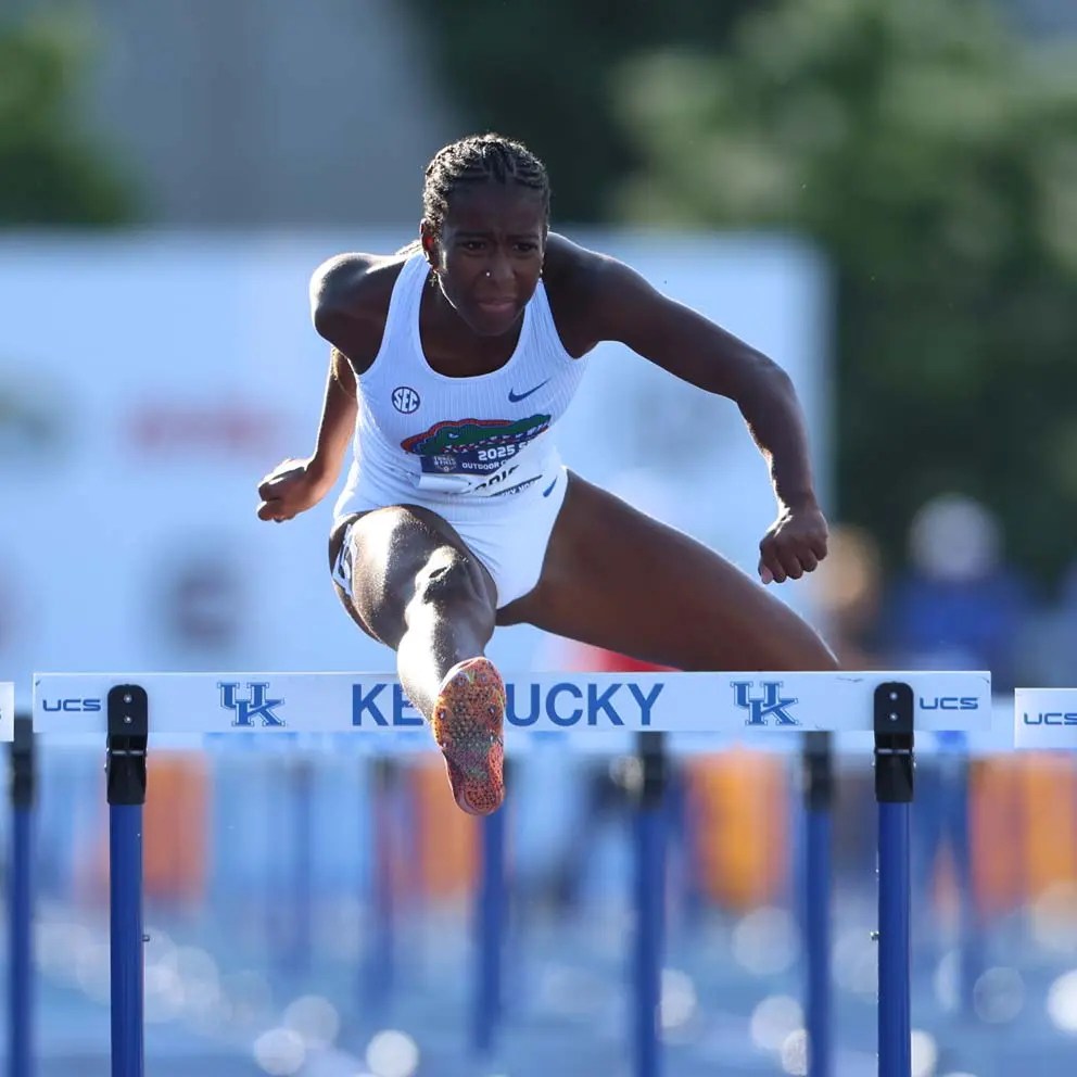 Habiba Harris: First collegiate season, SEC 100m hurdle champion, nation’s leader at 12.62