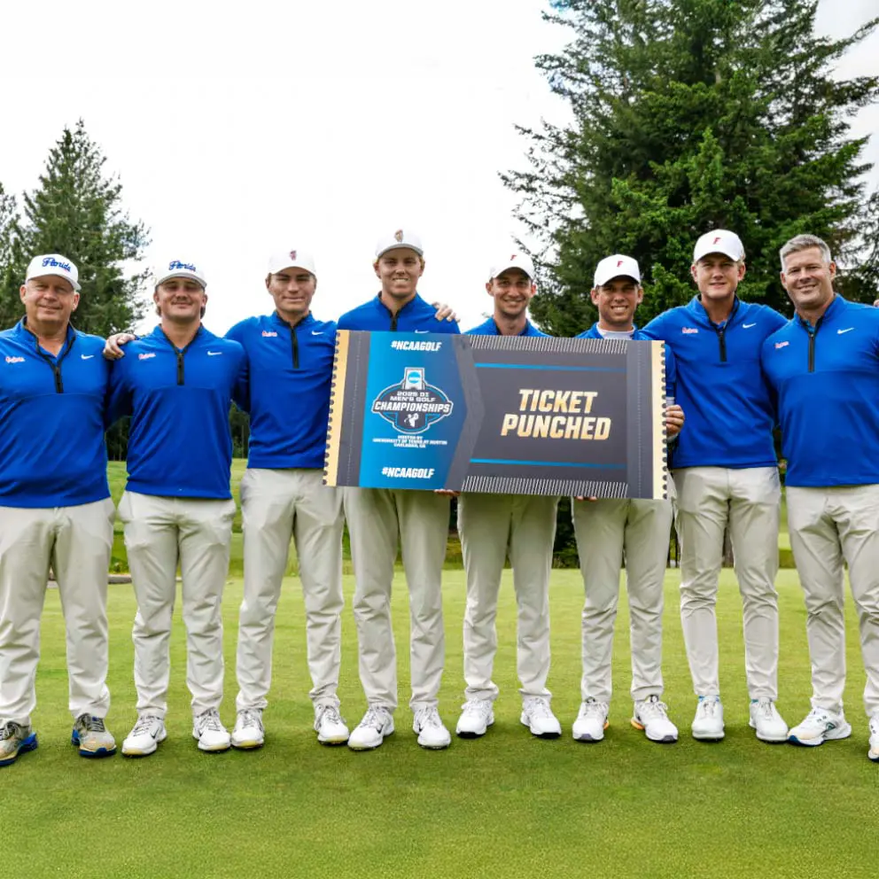 Florida men's golf team wins NCAA Bremerton Regional and advances to National Championship