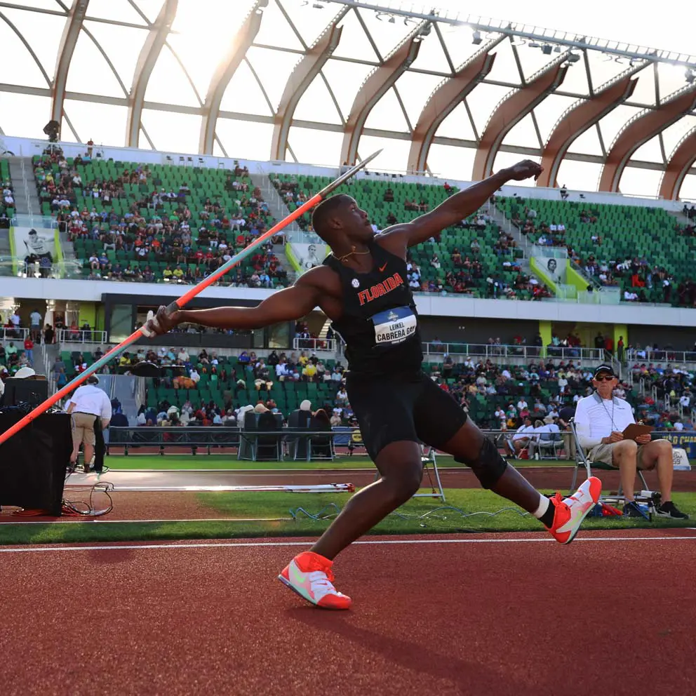 Leikel Cabrera Gay NCAA javelin runner-up
